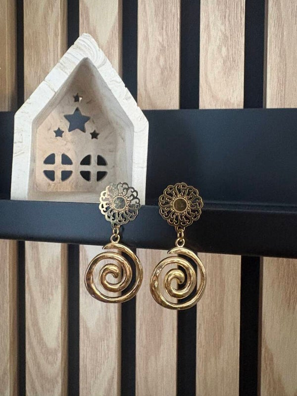 Boucles d’oreilles spirales