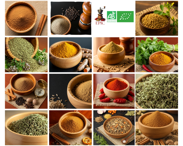 Pack Découverte: 15 Épices et Herbes Aromatiques Bio (1,5kg)