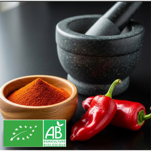 Piment d'Espelette AOP bio Origine France