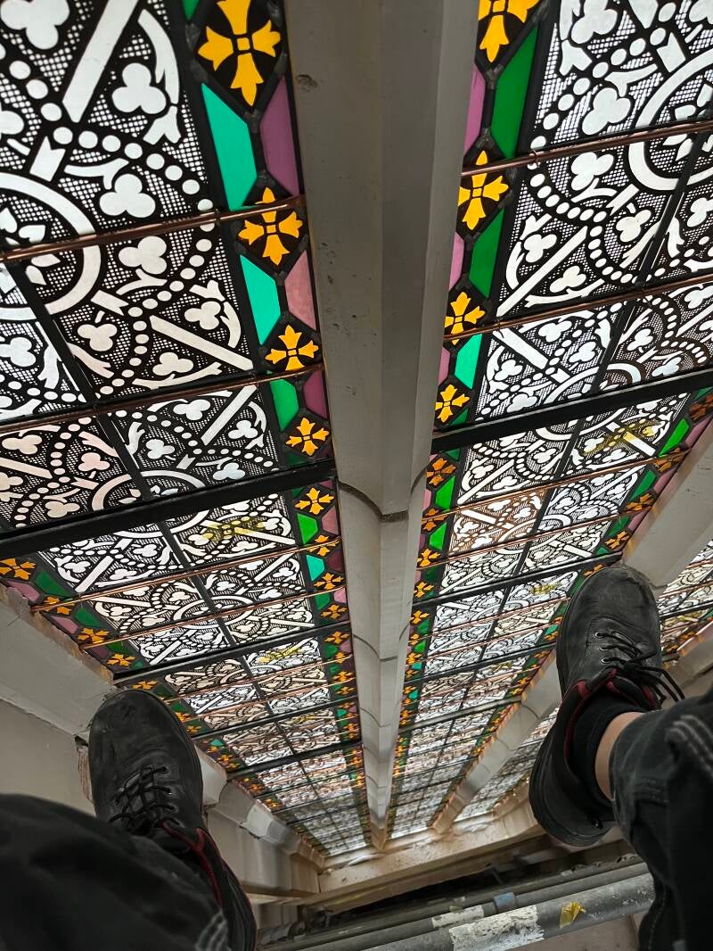 terug plaatsen van glas in lood