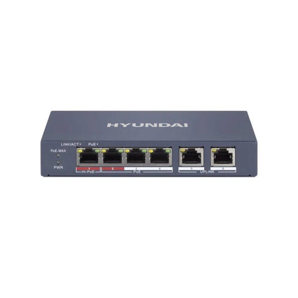 Hyundai 4-port manageable PoE switch