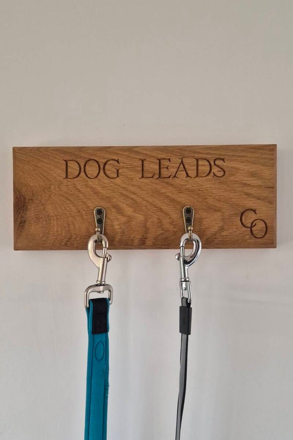 Solid Oak Dog Lead Hooks