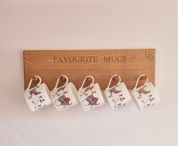 Wall Hanging Mug Shelf