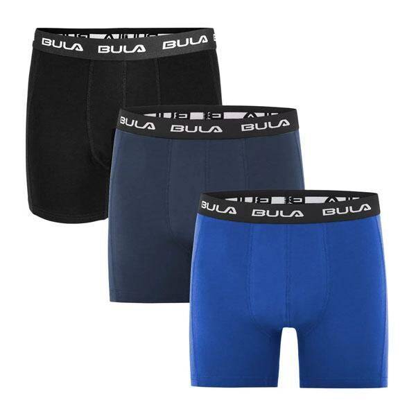 Bula 3-pk Boxers - Black/Navy/Blue eller Bula 3-pk Boxers - Black