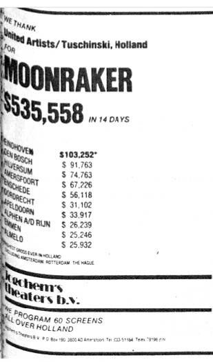 Moonraker succes