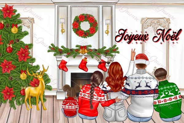 portrait famille / amis Noël