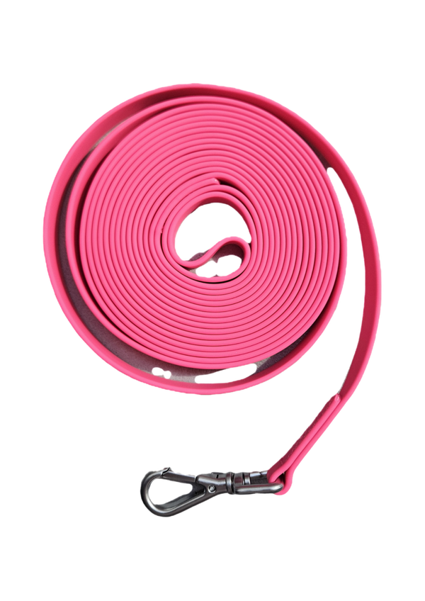 Lange riem PVC - NEON ROZE