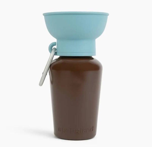 Springland Flip Travel Bottle LIMITED EDITION Brown - Blue