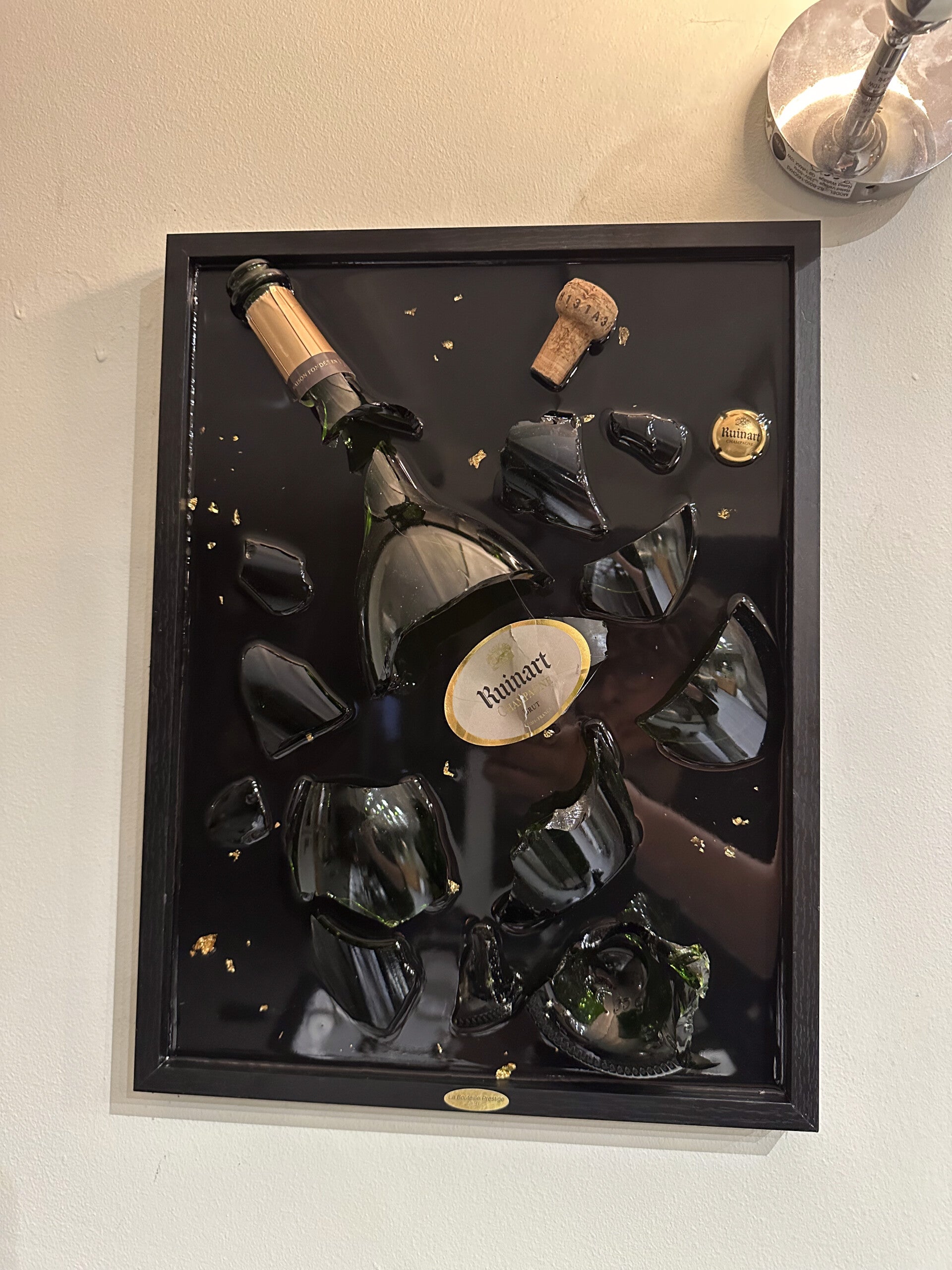 Tableau Bouteilles Fragmentées Ruinart