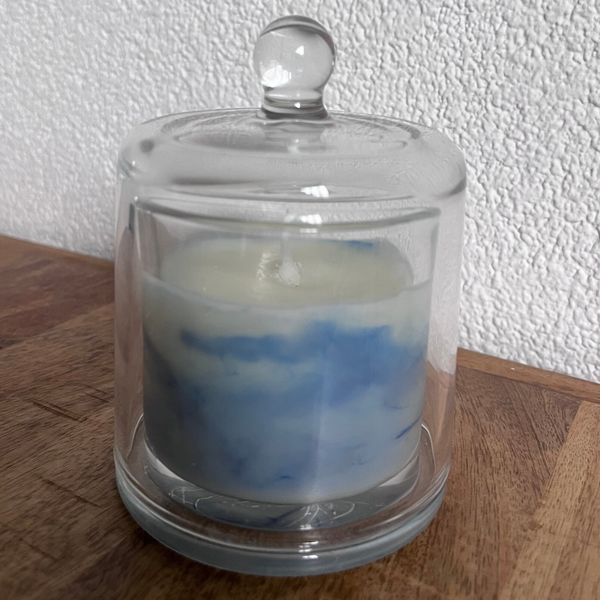 Stolp kaars met marmer effect