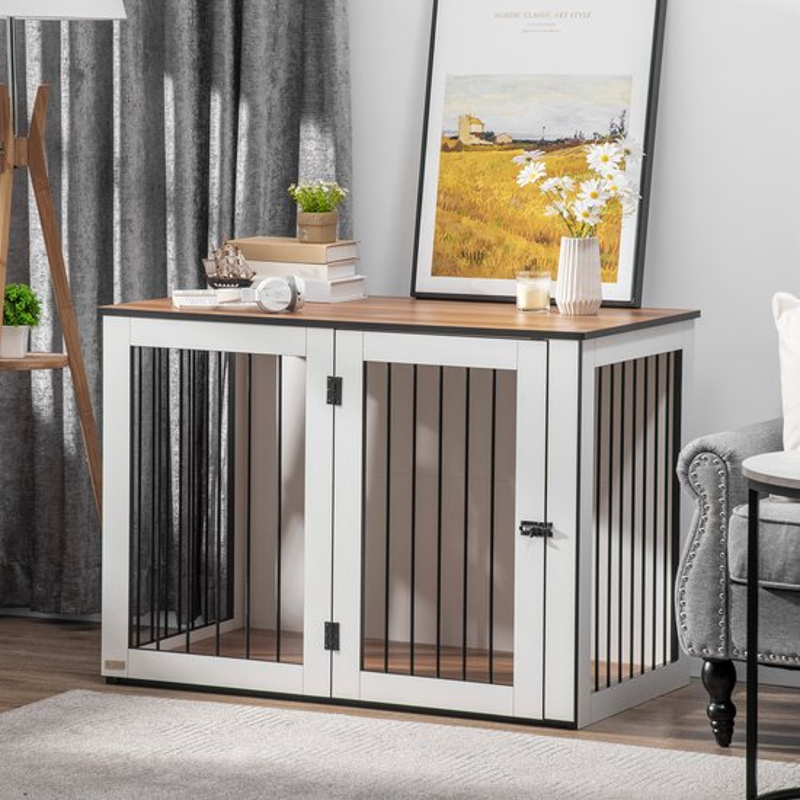Hondenbench, Groot Hondenhek, Één Kamer en Één Badkamer, Klikverbinding, Gratis Montage, Dikke Vierkante Buis, Handig en Duurzaam (Size : 140x70x80cm Hondenbench, Groot Hondenhek, Één Kamer en Één Badkamer, Klikverbinding, Gratis Montage, Dikke Vierkante Buis, Handig en Duurzaam (Size : 140x70x80cm