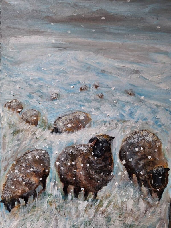 First snow fall A3 print