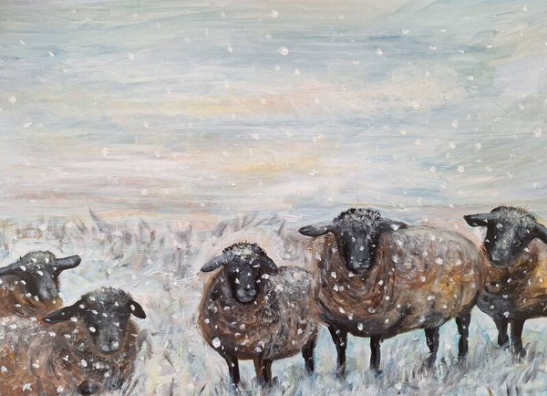 First snow fall A3 print