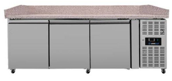 UNNINOX - Pizzatheke 3 Türen – 202x80x100cm