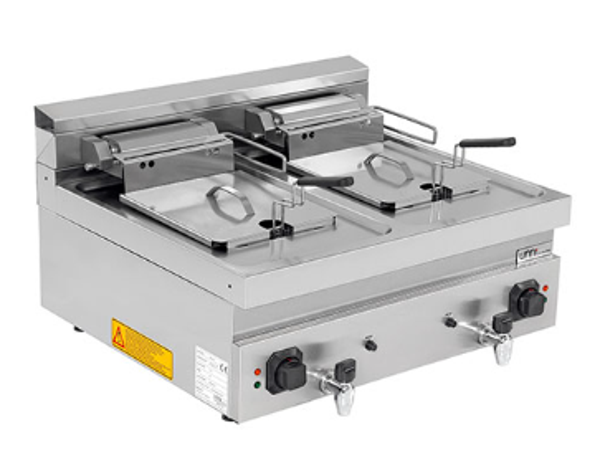 UNNINOX - Elektrische Fritteuse 2x12L – 2x9kW (hohe Leistung)
