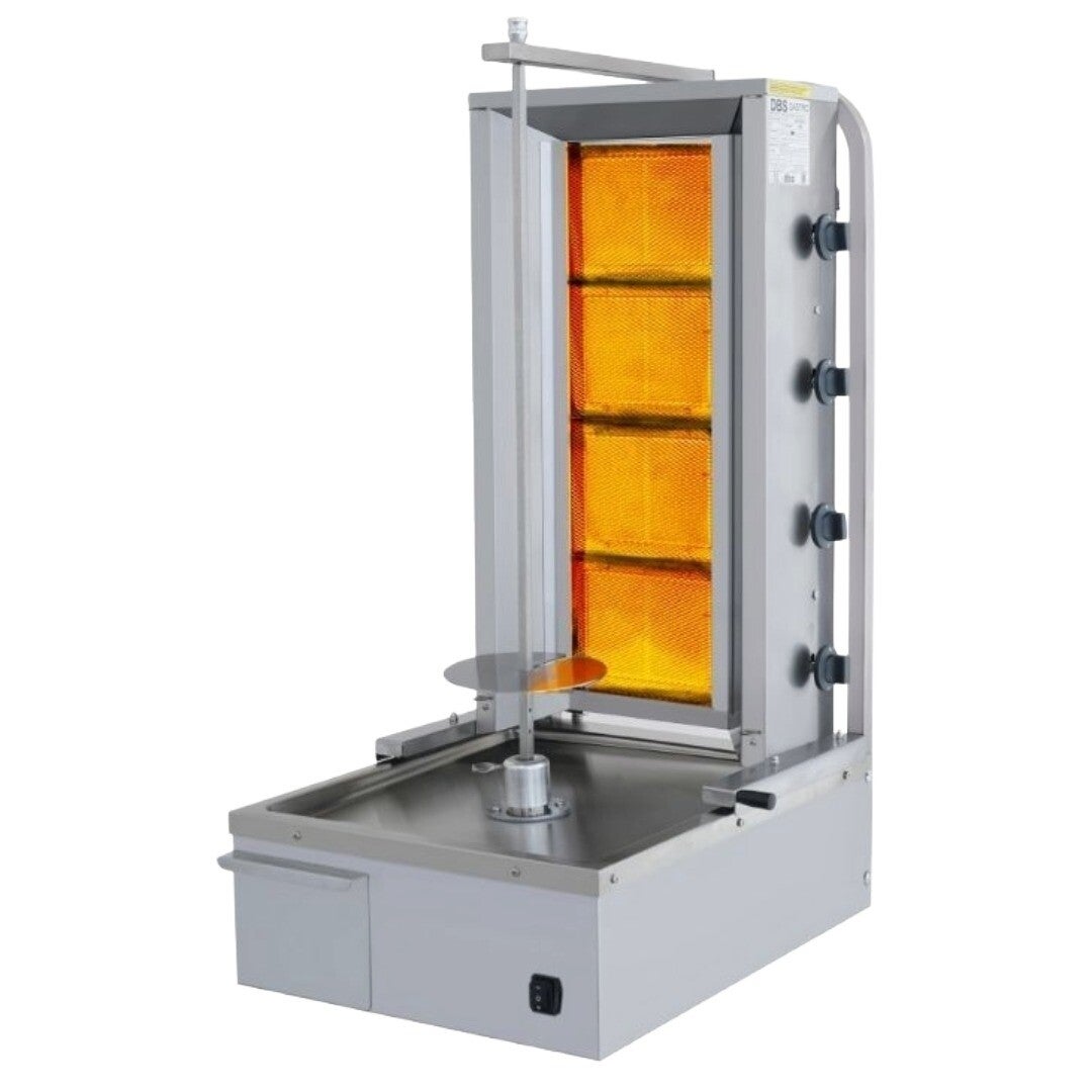 DBS 4´er Dönergrill DMC 104 mit Schiene und Unten Motor