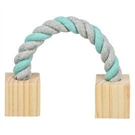 Trixie speeltouw met hout 20 cm