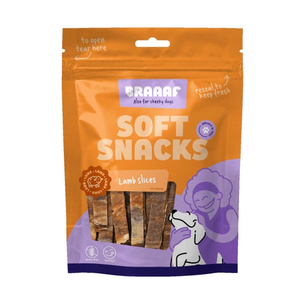Braaaf Soft Snack Slices - Lam & Vis of Rund en & Vis