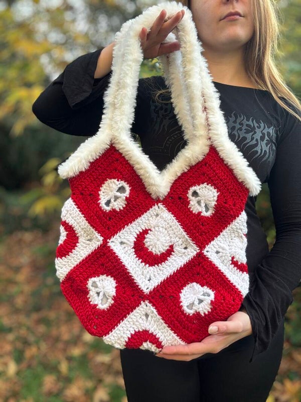 SAC CROCHET « SKULL NIGHT »