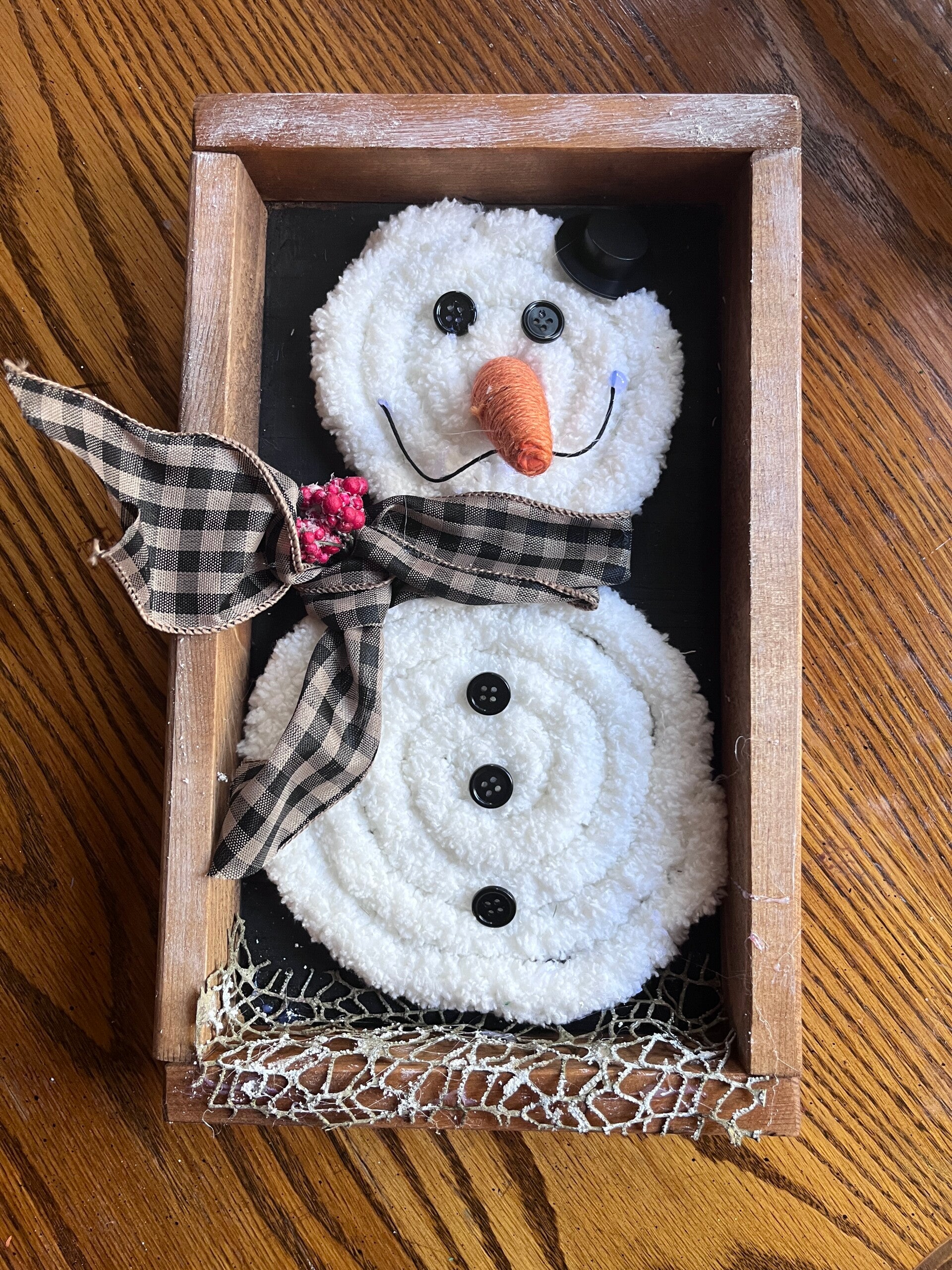 Framed Snowman