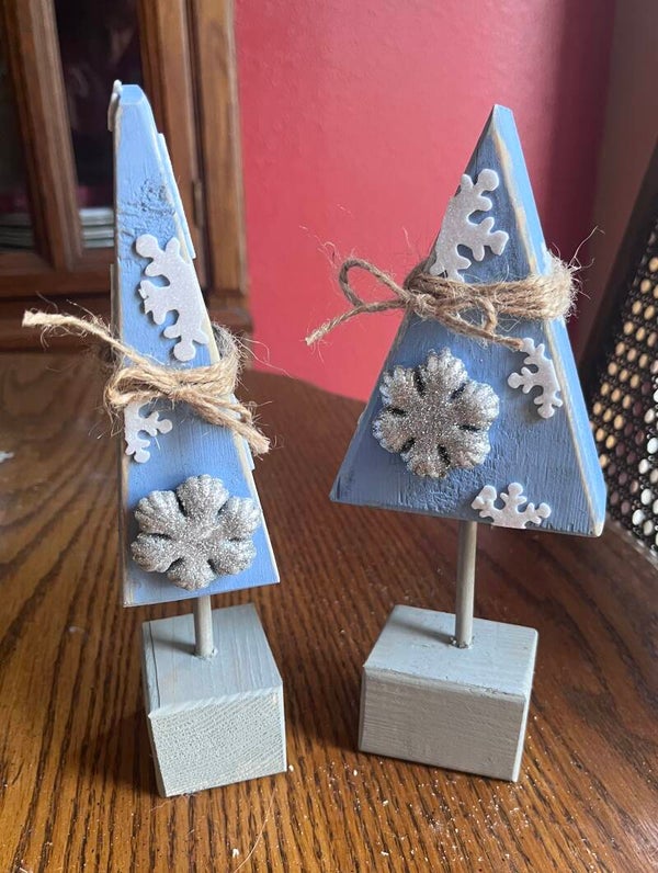 Blue Christmas Trees