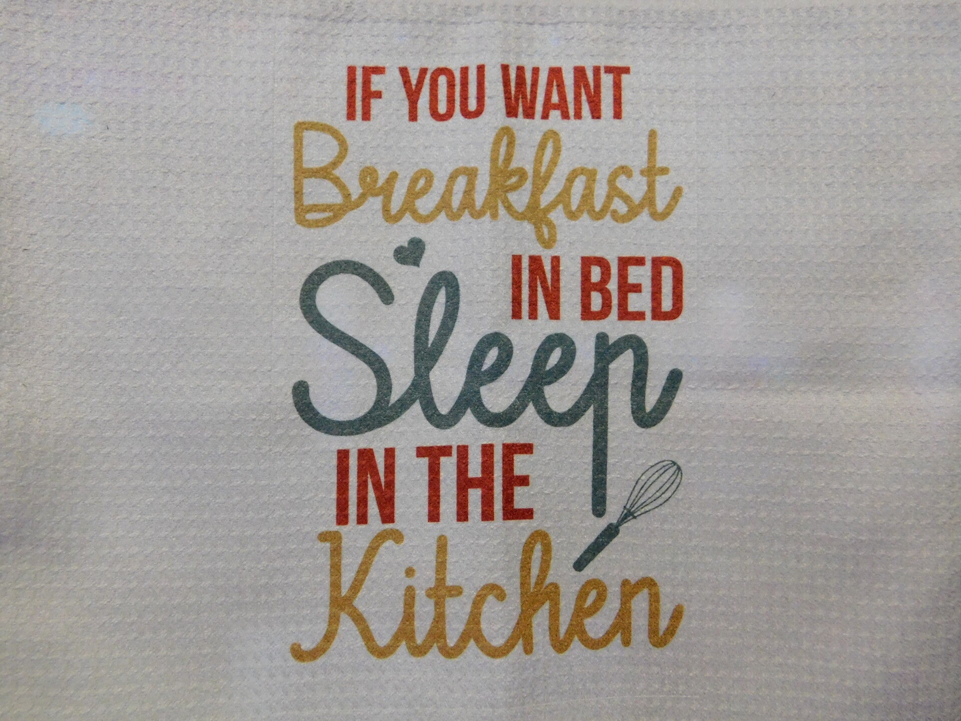 Breakfast in Bed Towel