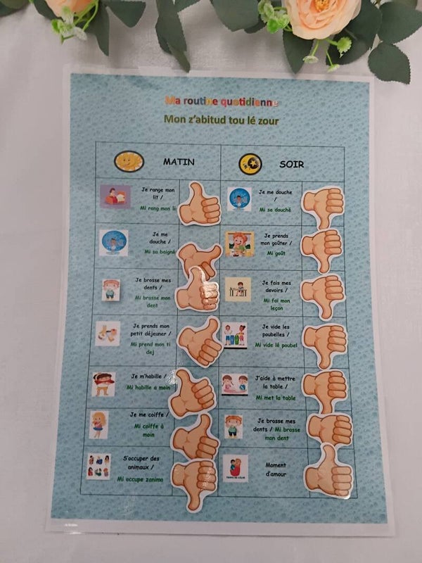 🌟 Affiche Interactive A3 – L’organisation en douceur 🌟