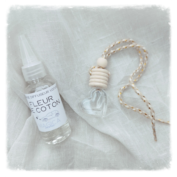 Pack Diffuseur voiture fiole Coeur