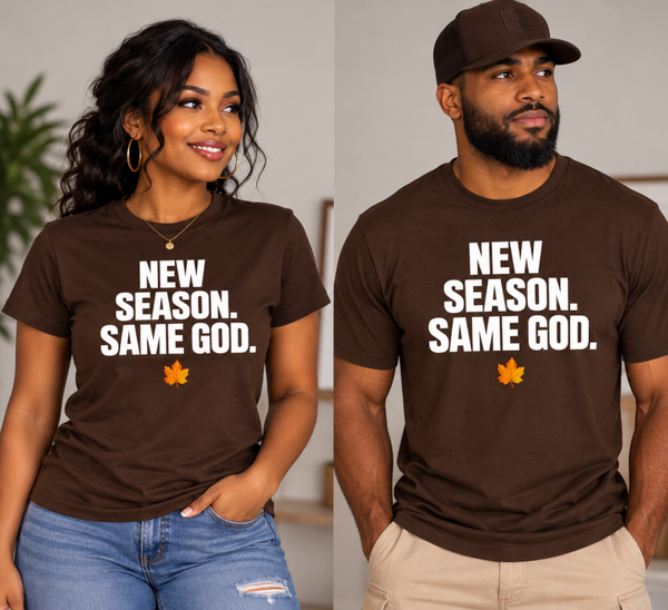 "New Season. Same God." - t-shirt
