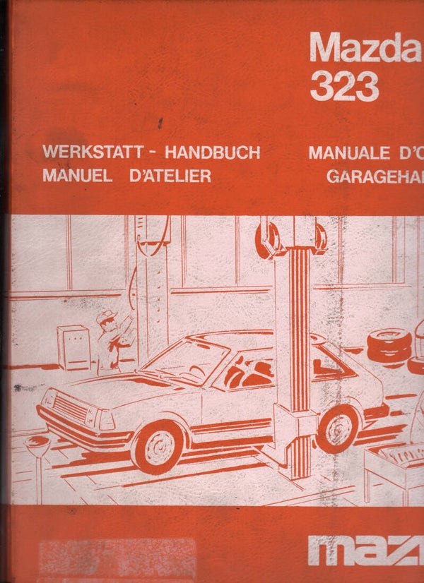 mazda 323 garage handboek viertalig Duits Frans Spaans  Nederlands