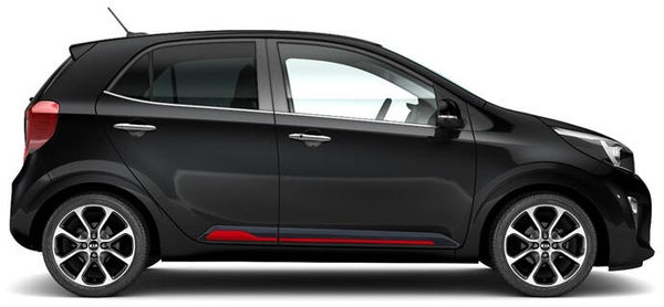 Stoot/Sierlijst zwart met rode inleg ZKJA990225450