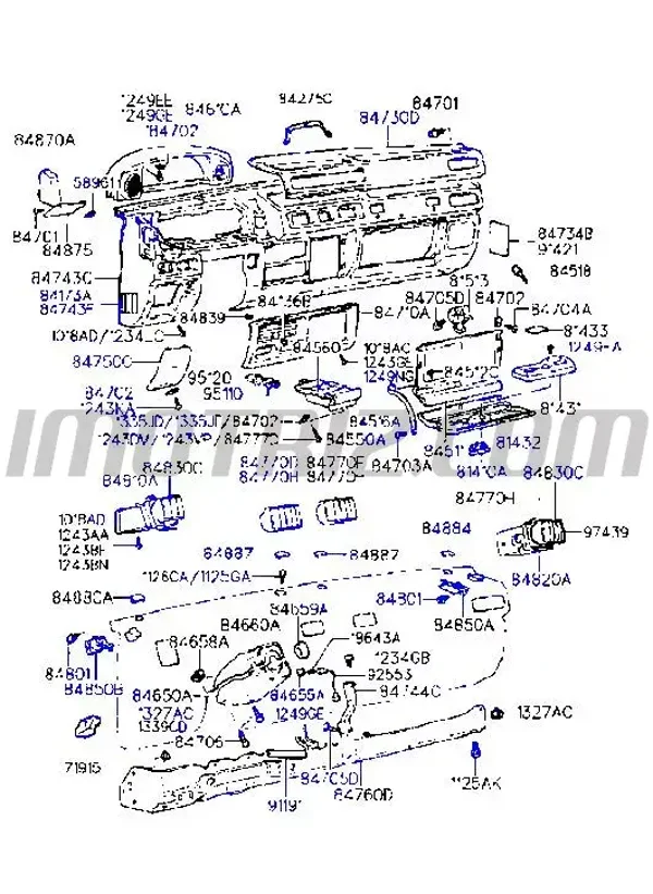 Cover glove box 81431-43000AQ