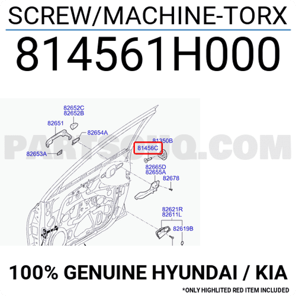Boutje (torx) 81456-1H000