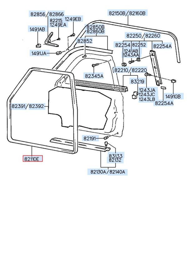 Portierrubber 82110-29010