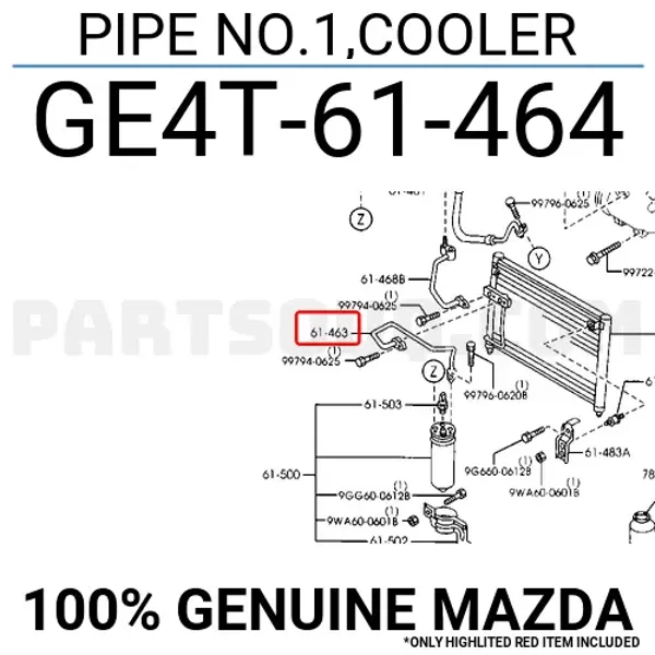 Airco leiding (NR1) ge4t-61-464