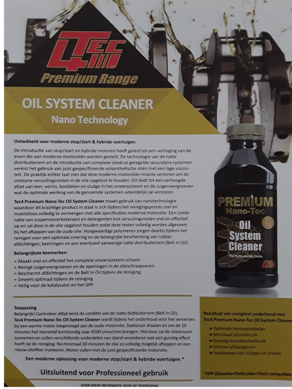 Oil  system cleaner