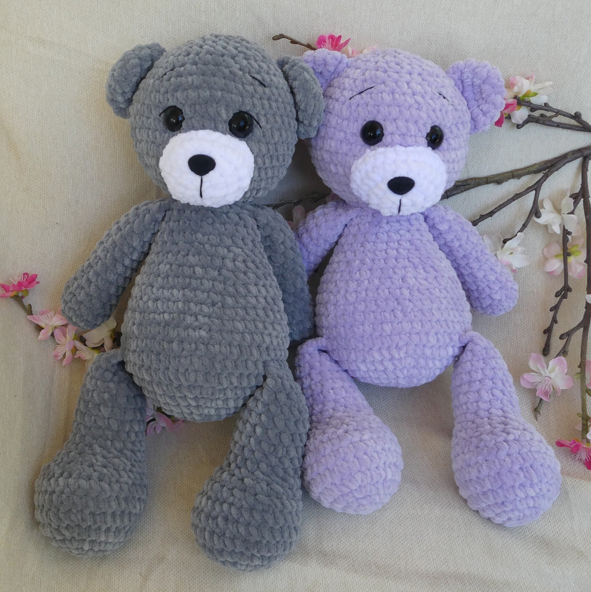 Grote pluisbeer - Gehaakte teddybeer