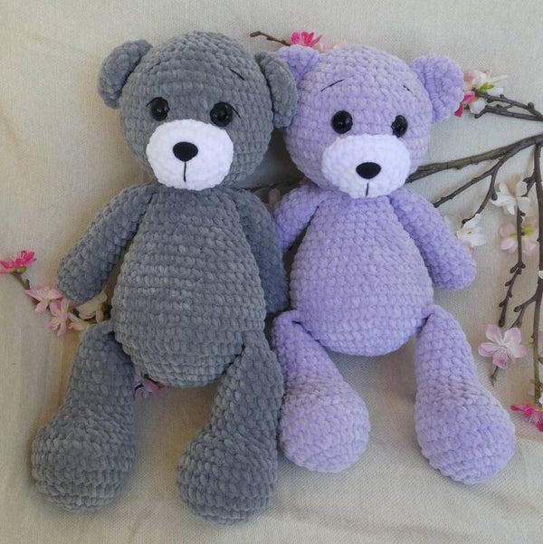 Grote pluisbeer - Gehaakte teddybeer