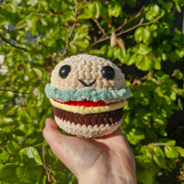 Hugo de hamburger – Gehaakte mini