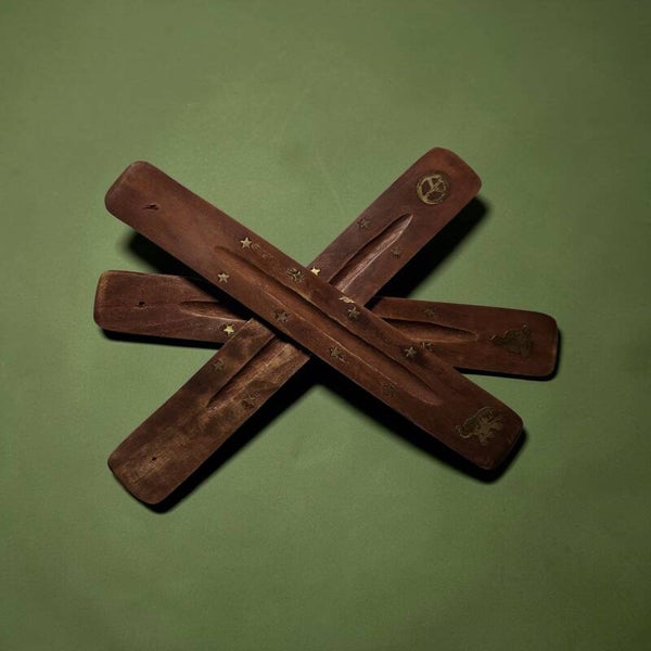 PORTE-ENCENS EN BOIS NATUREL