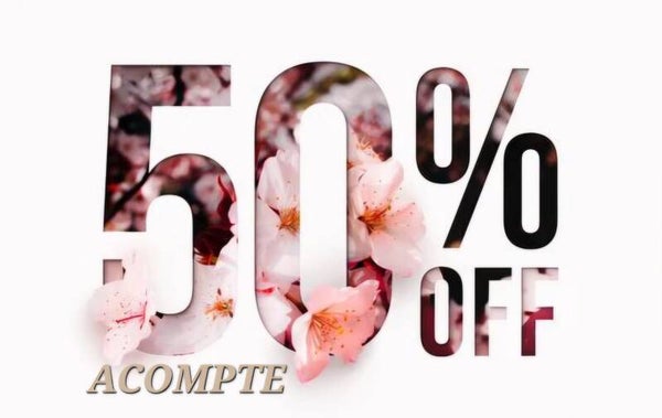ACOMPTE 50%