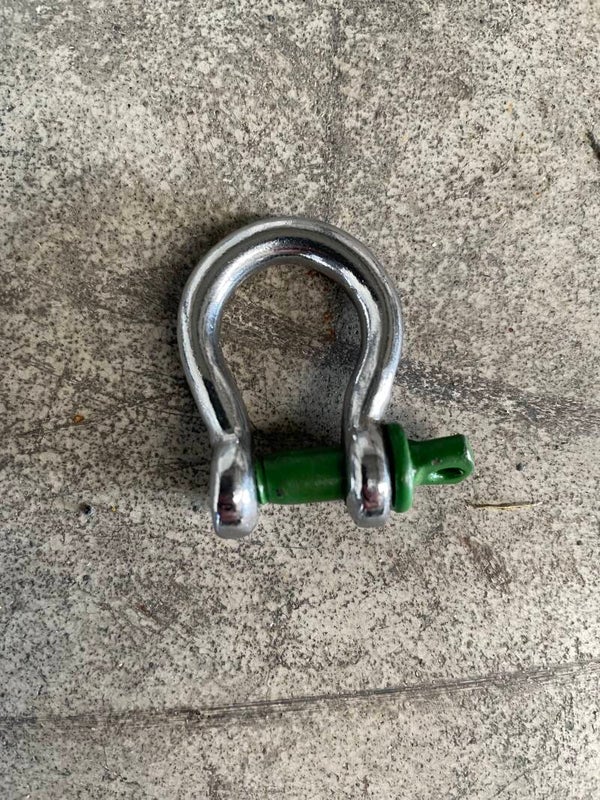 Zilveren Harpsluiting | Groene Bout | 4x34mm