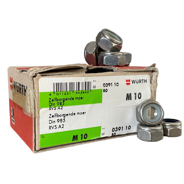 Würth | RVS A2 Zelfborgende Moer M10