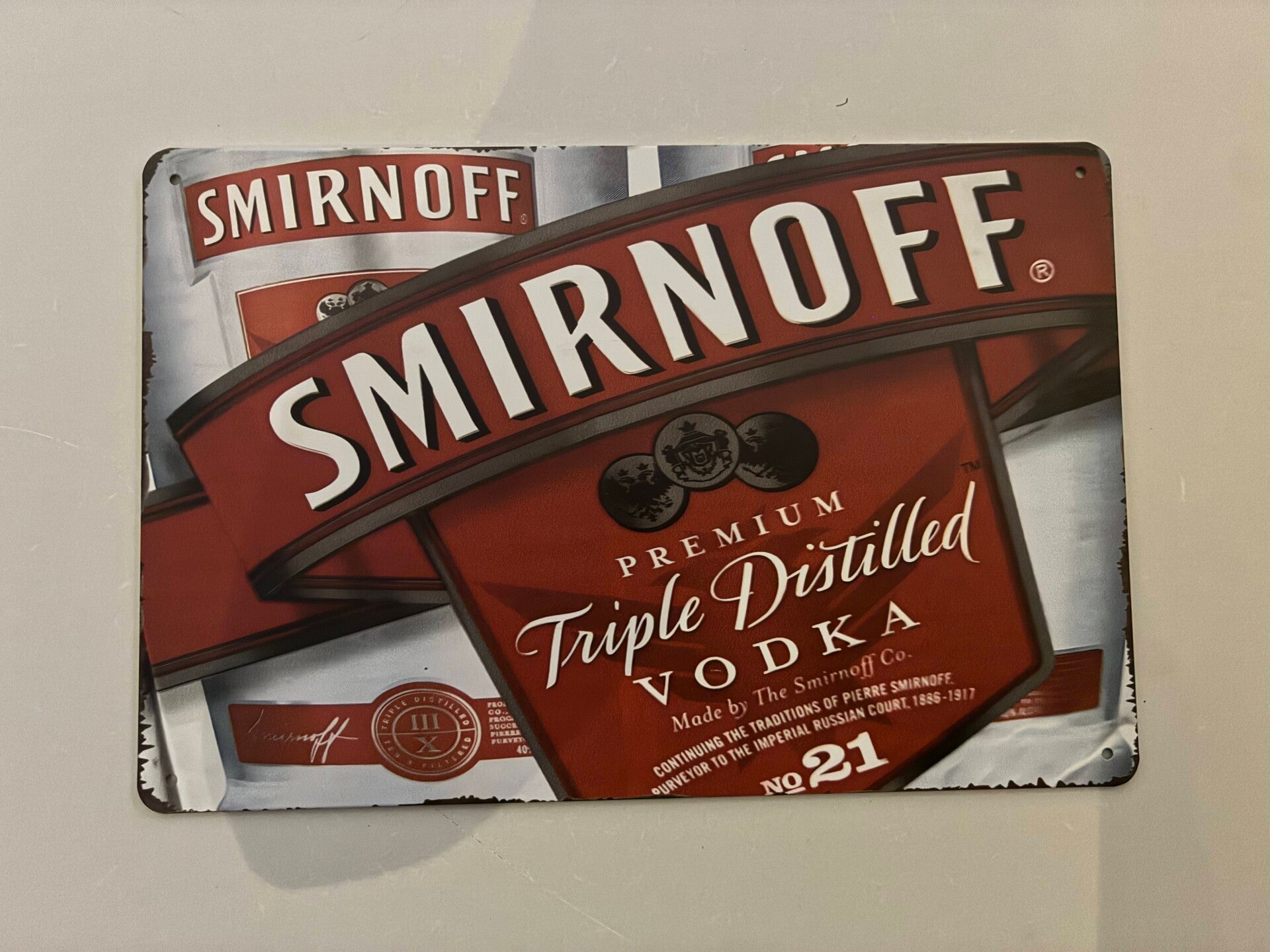 wandbord Smirnoff