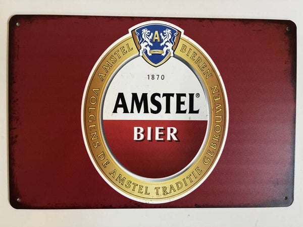 wandbord Amstel bier