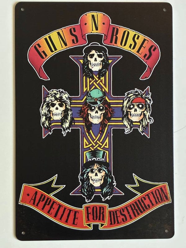 wandbord guns n roses