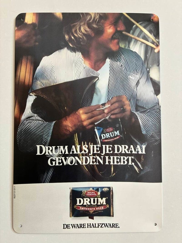 oude reclame drum