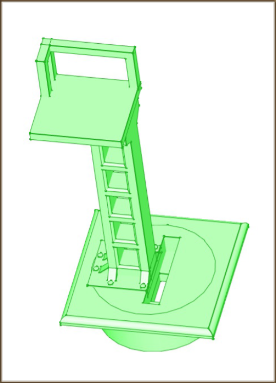 Mât lourd droit hauteur normale (deux PCB) version 5