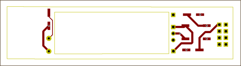 Cuivre face dessus du circuit imprimé de la caméra embarquée LOCAM-N