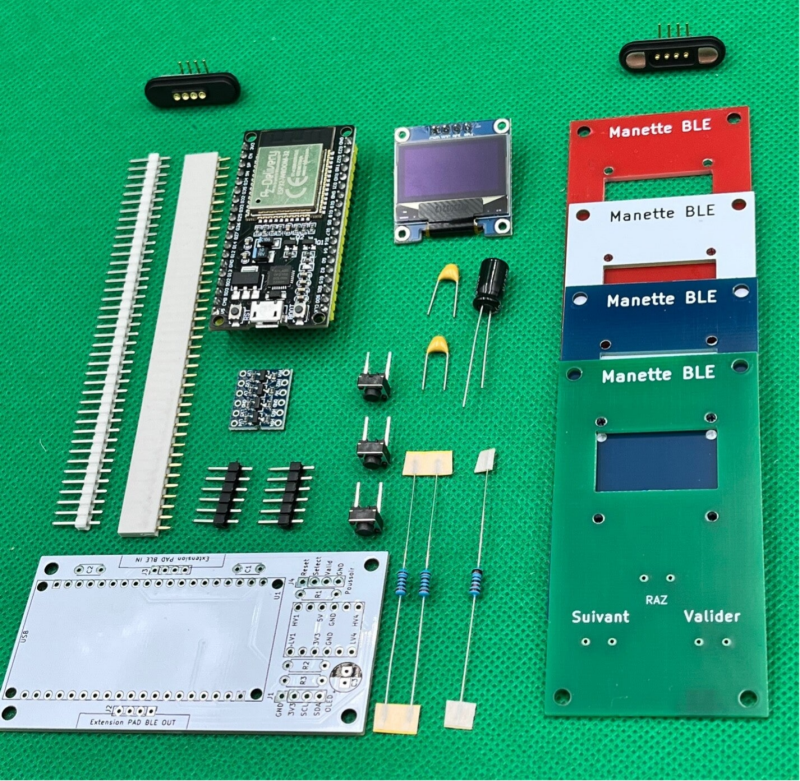 Liste des composants du module de manette BLE